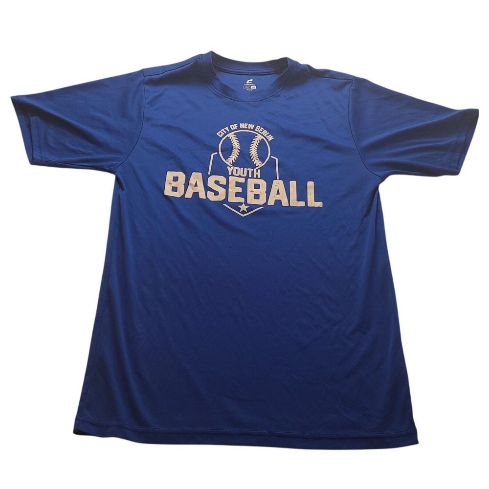 Champro Men's Blue City of New Berlin Youth Baseball Graphic T-Shirt Size Medium